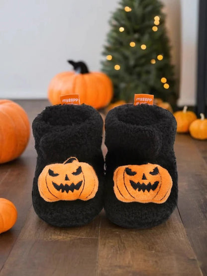 chaussons citrouille bébé Halloween - Bébé pour toujours