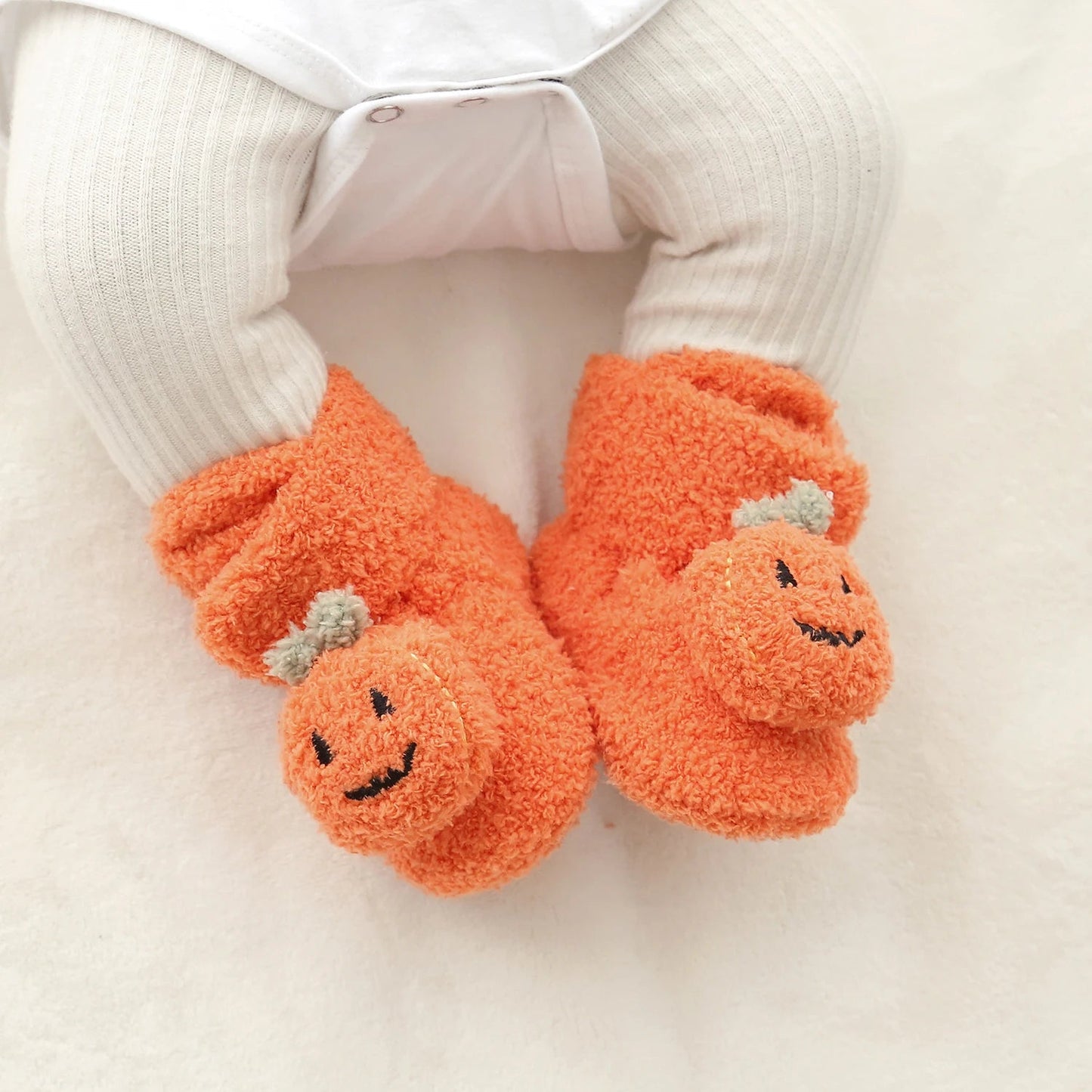 chaussons citrouille bébé Halloween - Bébé pour toujours