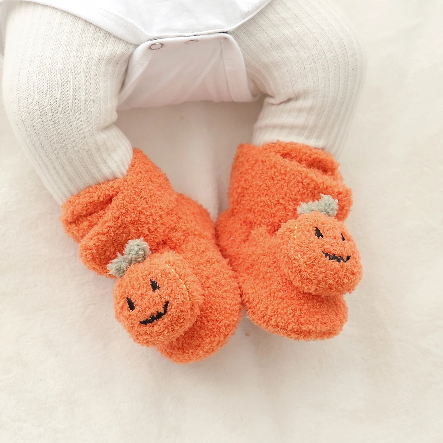 chaussons citrouille bébé Halloween - Bébé pour toujours