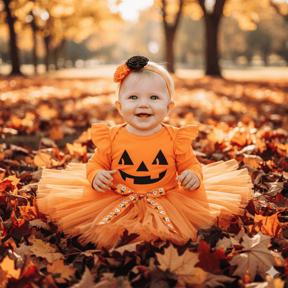 Déguisement Citrouille avec Tutu Orange - Bébé pour toujours
