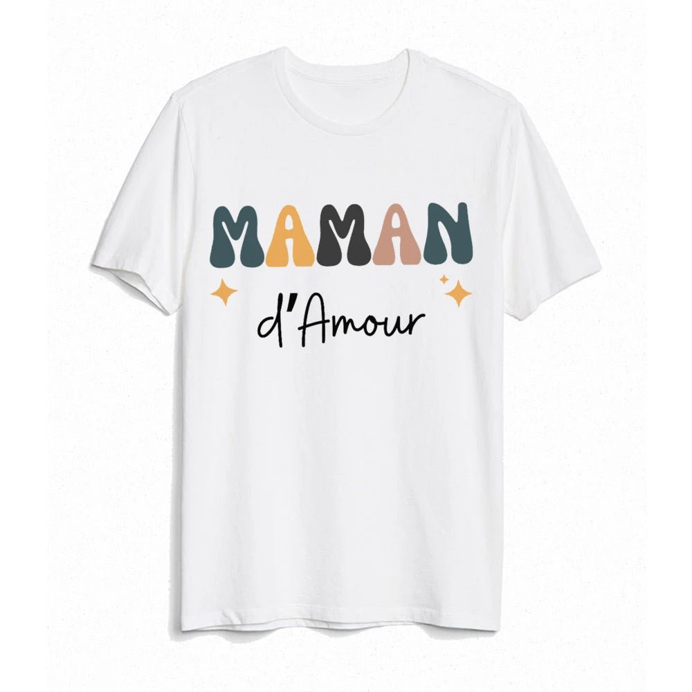 Ensemble assorti T-Shirt & Body Famille Rétro – “Team d’Amour”™ - Bébé pour toujours