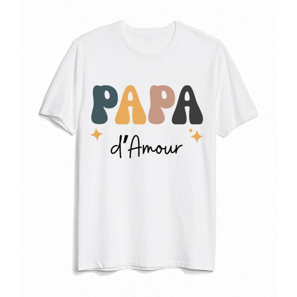 Ensemble assorti T-Shirt & Body Famille Rétro – “Team d’Amour”™ - Bébé pour toujours