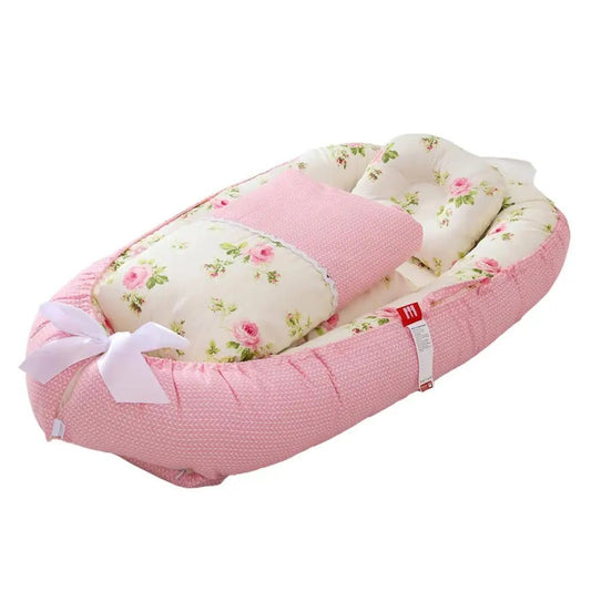 Nid Bébé Cocoon Photo Naissance Fleurs Roses Portable - Bébé pour toujours