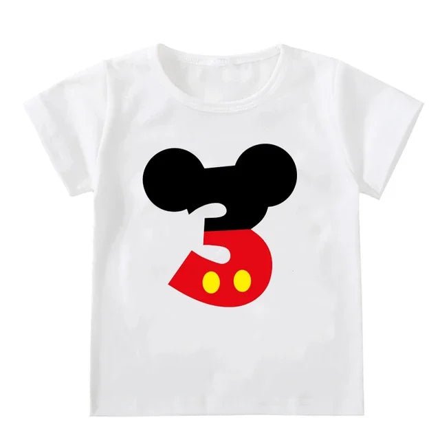 T-shirt Anniversaire Enfant Mickey Mouse - Magie & Photos Souvenirs - Bébé pour toujours