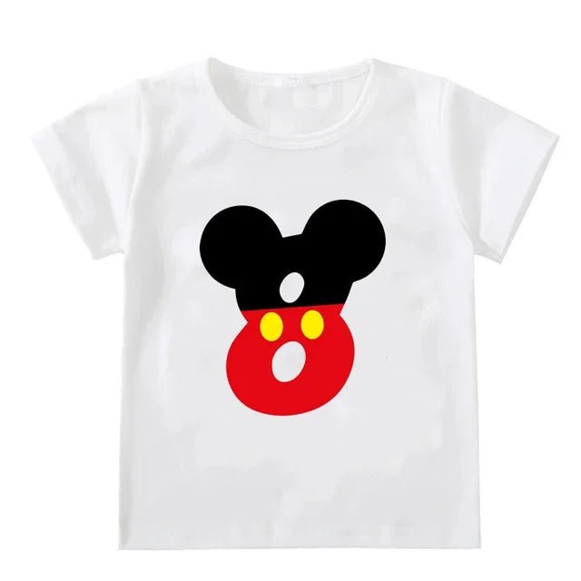 T-shirt Anniversaire Enfant Mickey Mouse - Magie & Photos Souvenirs - Bébé pour toujours