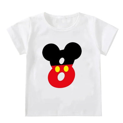 T-shirt Anniversaire Enfant Mickey Mouse - Magie & Photos Souvenirs - Bébé pour toujours