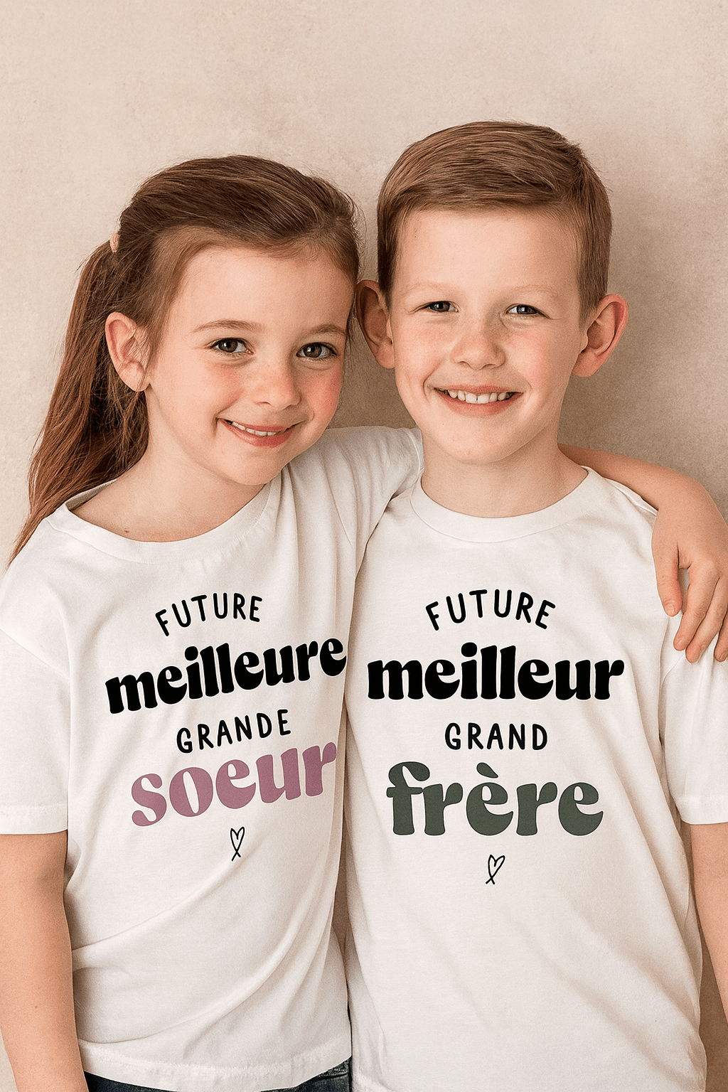 T-Shirts Frères et Sœurs - Bébé pour toujours