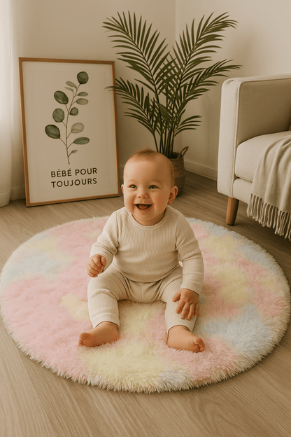 Tapis Moelleux Rêve Arc - en - Ciel - Bébé pour toujours