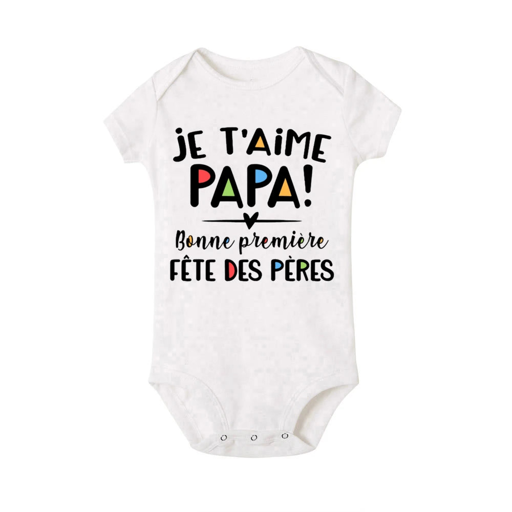 Body Bébé Je T'aime PAPA Première Fête des Pères