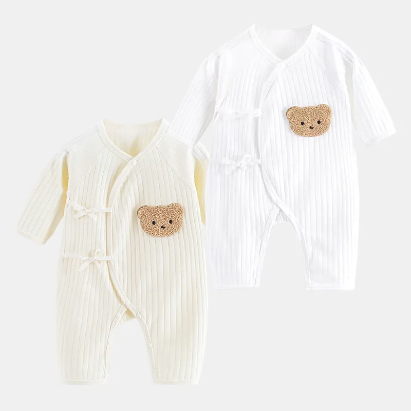 Body bébé tricot côtelé « Petit ours tout doux »